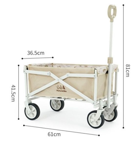 Xe kéo gấp gọn Naturehike CNH22JU012 thu nhỏ tiện cất giữ