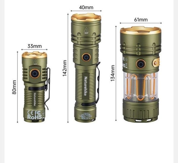 Đèn pin Naturehike CNK2300011 chiếu sáng cự ly xa trong đêm