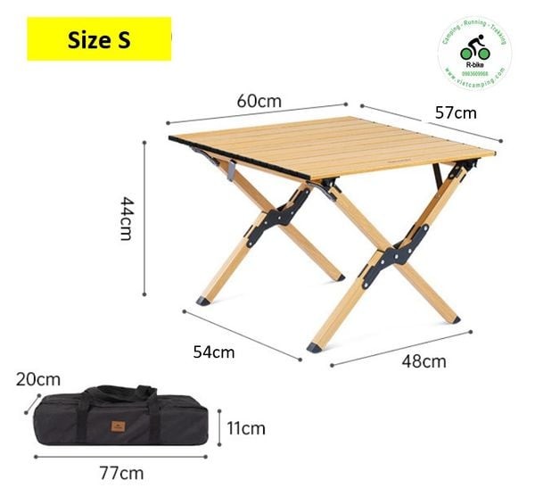 Bàn nhôm gọn nhẹ Naturehike CNK2300JU010 dùng cho bữa ăn dã ngoại