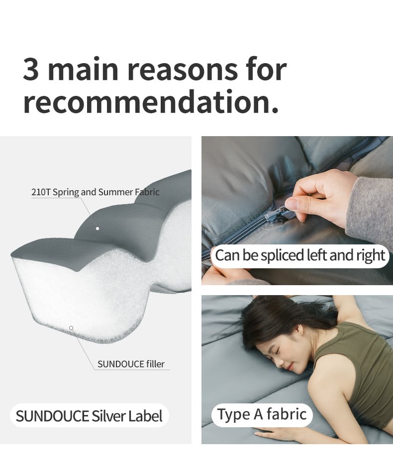 Mũ trùm đầu của túi ngủ Naturehike CNK2350WS023 giúp kê cao đầu thoải mái