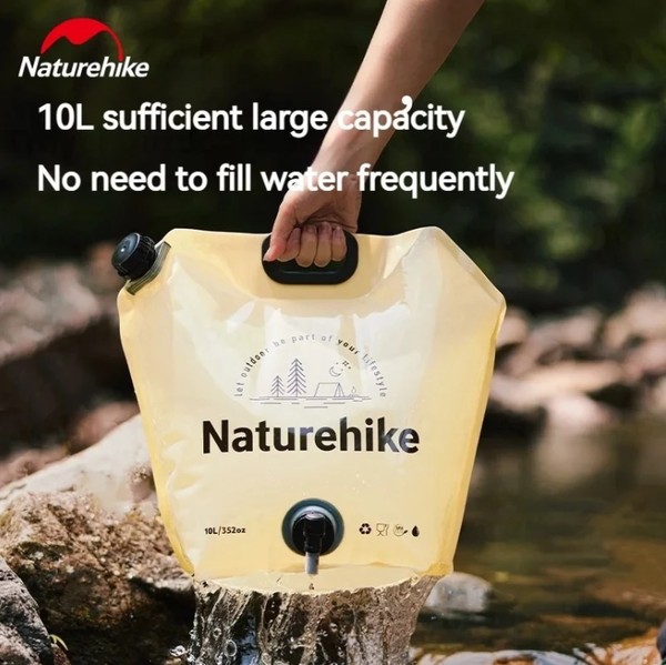 Túi đựng nước có vòi gấp gọn 10L Naturehike CNK2450CF027 cho chuyến dã ngoại