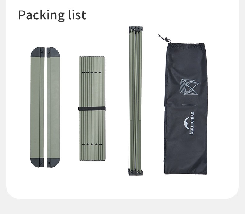 Bàn gấp gọn Naturehike CNK2450JJ013 kèm túi đựng quai đeo tiện di chuyển