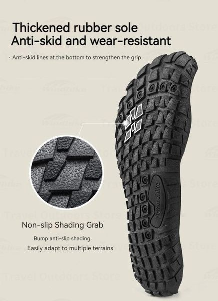 Đế gai cao su chống trượt và mũi bọc của giày Naturehike CYY2321IA010