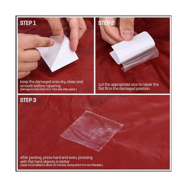 Hướng dẫn sử dụng miếng dán TPU Naturehike NH19PJ086 vá vết rách trên đệm hơi