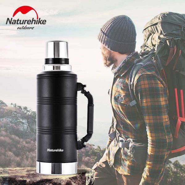 Phích giữ nhiệt 2.2L Naturehike NH19SJ011 hai lớp thép không gỉ màu đen