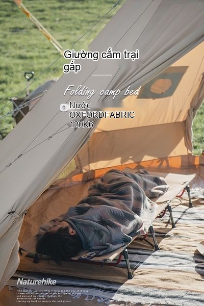 Khung hợp kim nhôm 4 chân chắc chắn của giường gấp Naturehike NH20JJ021