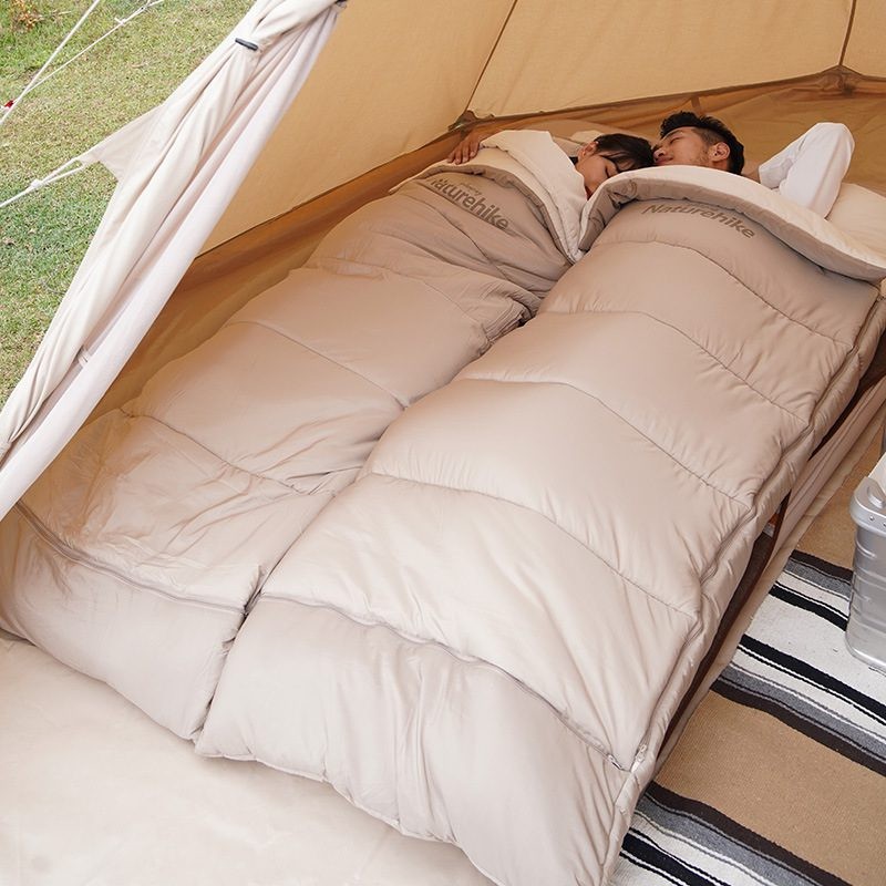 Lớp vải cotton mềm mại bên trong túi ngủ Naturehike NH20MSD01