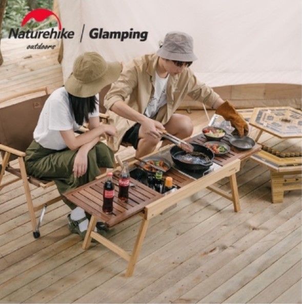 Hệ ray trượt IGT trên bàn Naturehike NH21JU001 lắp ghép bếp linh hoạt