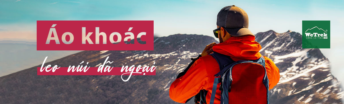 Áo khoác gió leo núi dã ngoại chính hãng tại WeTrek
