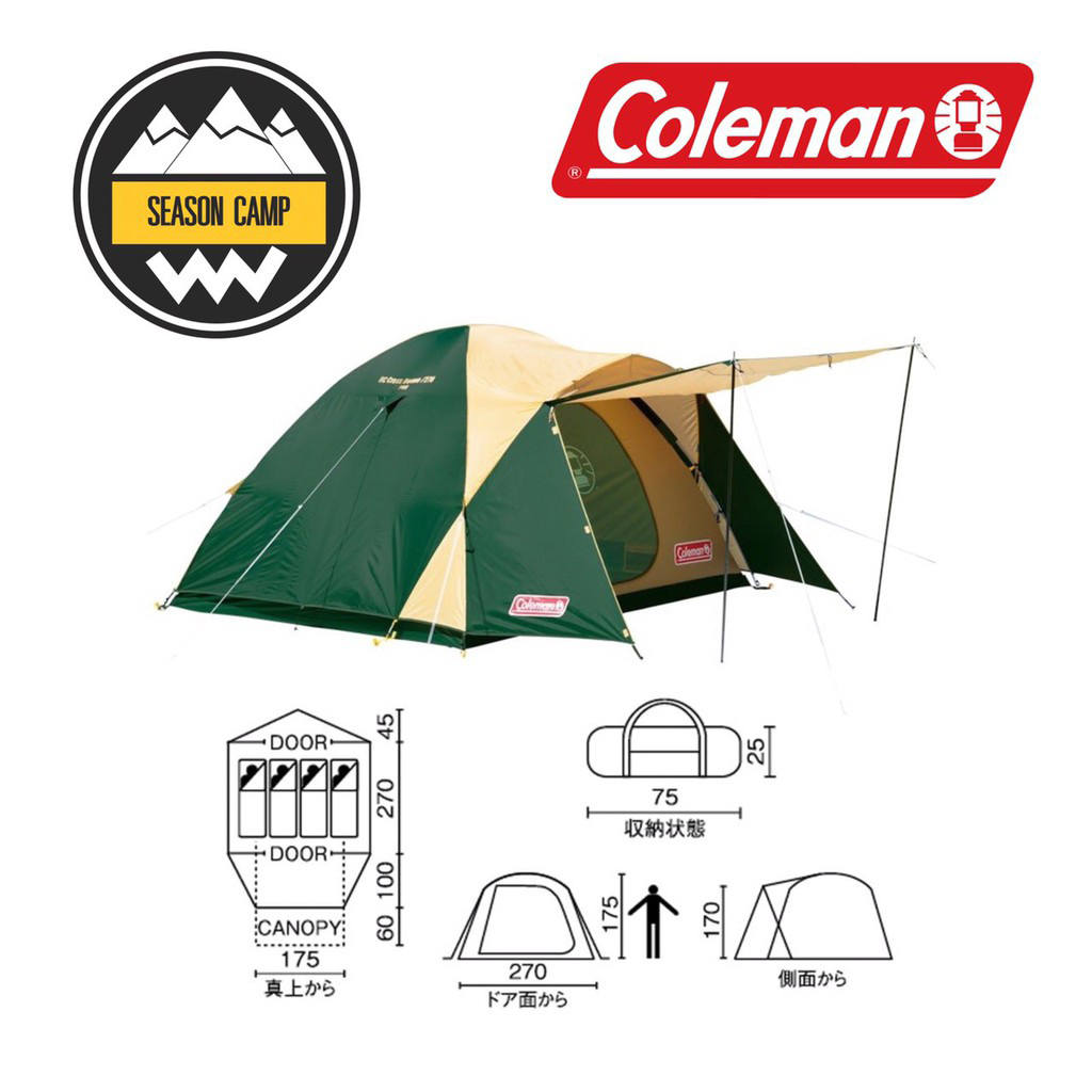 Lều cắm trại COLEMAN BC CROSS DOME 270 - 9827