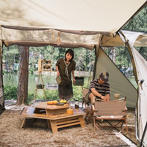 Lều hình ống 2 phòng Naturehike 2-Room Tunnel Tent NH22YW004