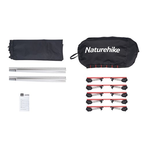 Giường xếp dã ngoại chân thấp siêu nhẹ Naturehike Outdoor Folding Camp Bed NH20JJ001 - 9545