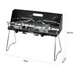 Bếp gas đôi cắm trại Snowline Slim Two Burner SN45UGG007