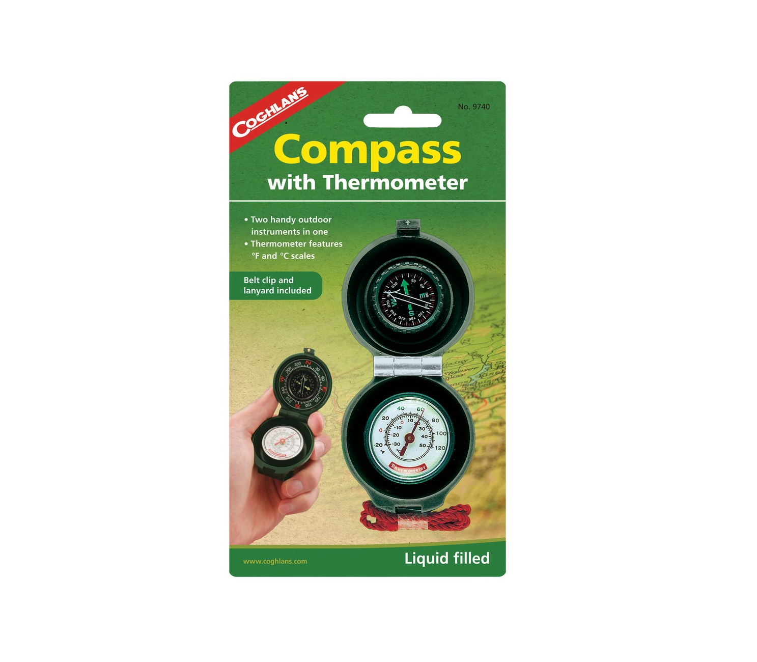 La bàn Nhiệt kế Coghlans With Thermometer