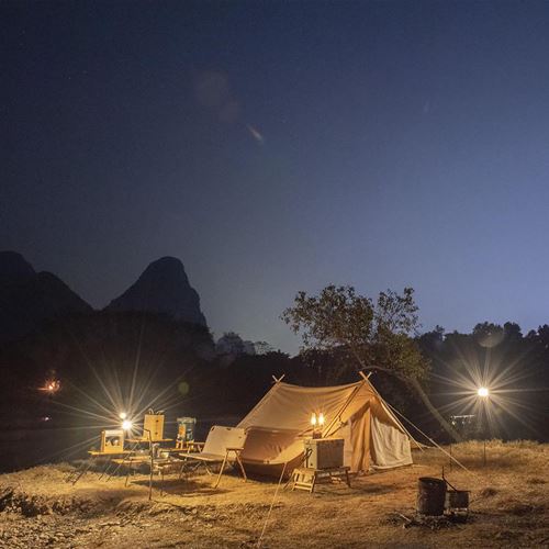 Lều Glamping 4 người Naturehike Roof Cotton NH20ZP011