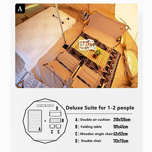 Lều 8 người Glamping Naturehike Brighten NH20ZP005