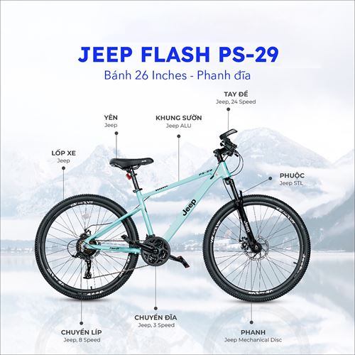 Xe đạp leo núi JEEP Mountain Bike Flash PS-29