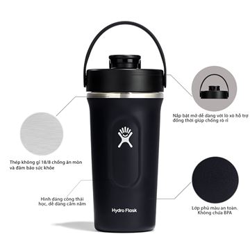 Bình nước giữ nhiệt Hydro Flask Insulated Shaker 24 OZ MXB24001