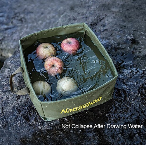 Chậu nước vuông đa năng gấp gọn Naturehike Foldable Large Capacity Bucket NH19SJ007 - 9685