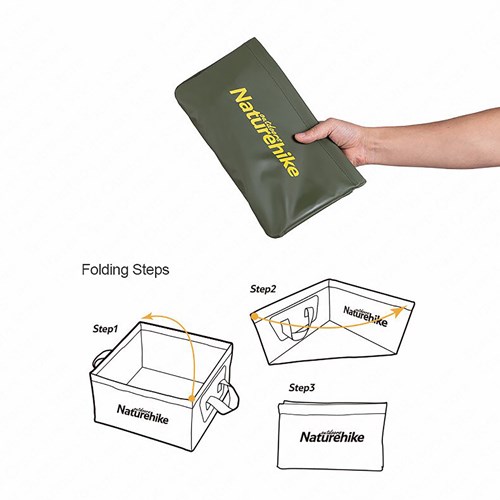 Chậu nước vuông đa năng gấp gọn Naturehike Foldable Large Capacity Bucket NH19SJ007 - 9685