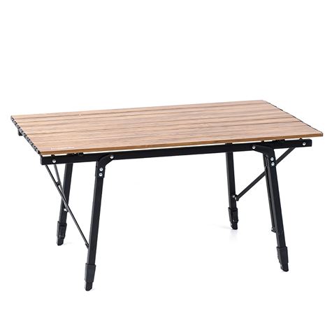 Bàn gấp vân gỗ Naturehike Portable Folding Table NH19Z003-D