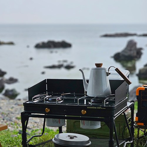 Bếp gas đôi cắm trại Snowline Portable Twin Burner Black SN75UGG009