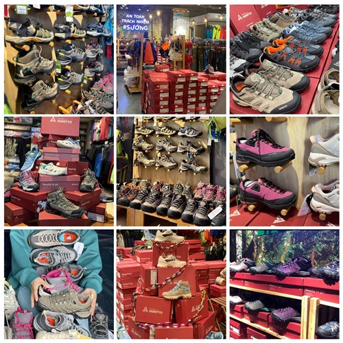 Giày leo núi nữ cổ thấp Humtto Hiking Shoes 140134B-2