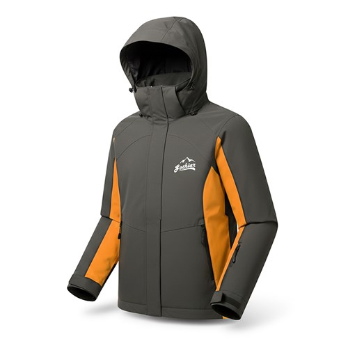 Áo khoác gió dã ngoại Gothiar Windshell Jacket 2 Lớp Đen Khói - Nâu
