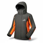 Áo khoác gió dã ngoại Gothiar Windshell Jacket 2 Lớp Đen Khói - Cam
