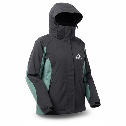 Áo khoác gió dã ngoại Gothiar Windshell Jacket 2 Lớp Đen Khói - Xanh mint
