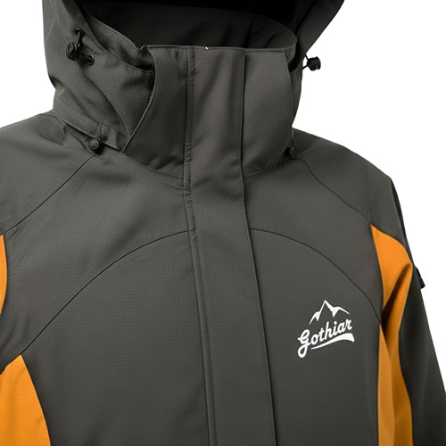 Áo khoác gió dã ngoại Gothiar Windshell Jacket 2 Lớp Đen Khói - Nâu