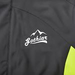 Áo khoác gió dã ngoại Gothiar Windshell Jacket 2 Lớp Đen Khói - Xanh neon