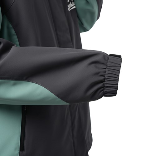 Áo khoác gió dã ngoại Gothiar Windshell Jacket 2 Lớp Đen Khói - Xanh mint