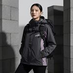 Áo khoác gió dã ngoại Gothiar Windshell Jacket 2 Lớp Đen Khói/Tím nhạt