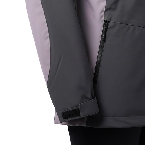 Áo khoác gió dã ngoại Gothiar Windshell Jacket 2 Lớp Đen Khói/Tím nhạt