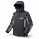 Áo khoác gió dã ngoại Gothiar Windshell Jacket 2 Lớp Đen Khói/Tím nhạt