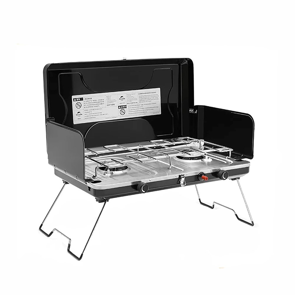 Bếp gas đôi gấp gọn Naturehike Foldable Double Gas Stove NH22RJ001