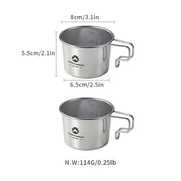 Cốc nước dã ngoại Campingmoon Stainlness Steel Cup