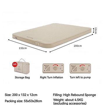 Đệm đôi tự bơm hơi Naturehike Automatische Opblaasbare Matras CNK2300WS011