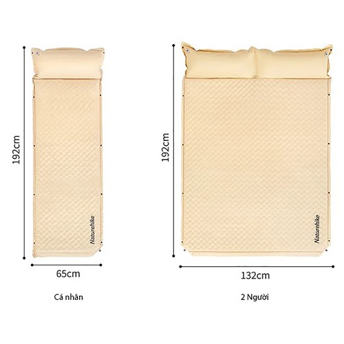 Đệm tự bơm hơi Naturehike Camping Mattress D01 CNK2300DZ014