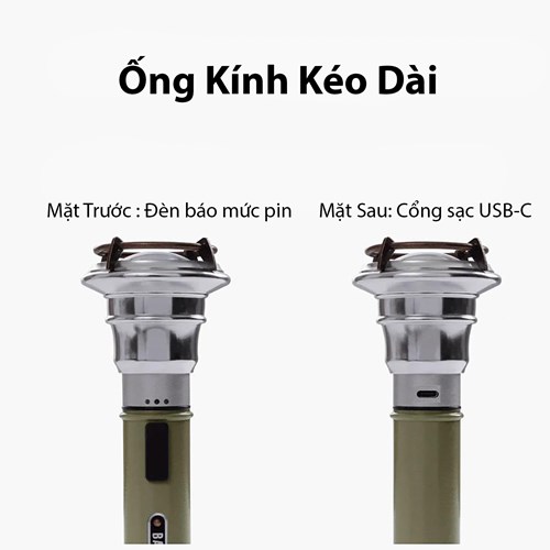 Đèn pin cầm tay cổ điển Barebones Vintage Flashlight