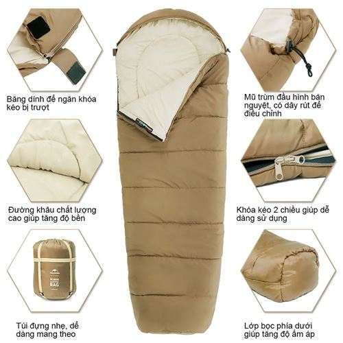 Túi ngủ Naturehike Lightweight Sleeping Bag CNK2300SD014