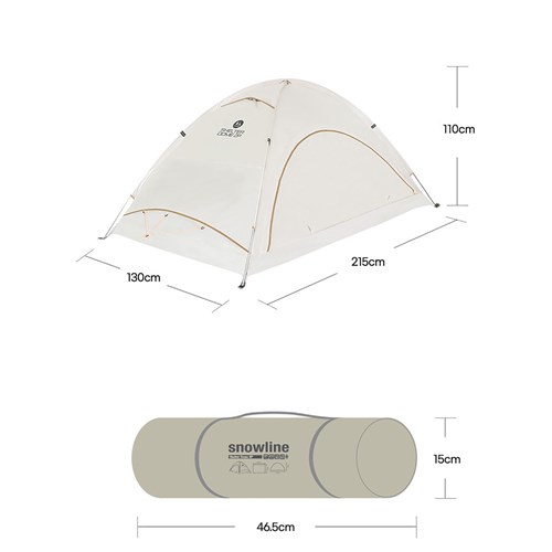 Lều cắm trại 2 người Snowline Shelter Dome 2P SNF5ULT007