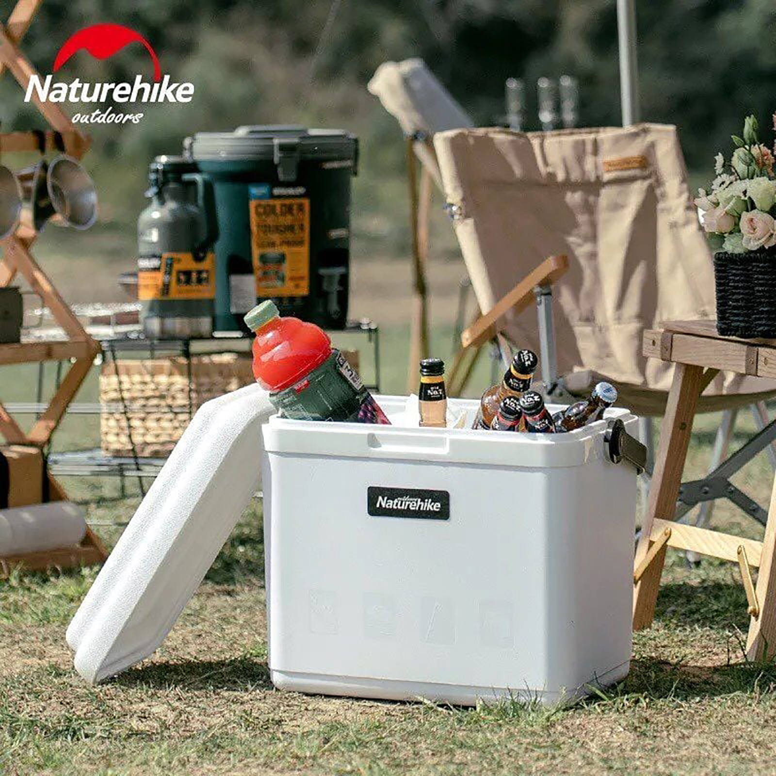 Thùng giữ nhiệt 13L Naturehike Ice Chest cooler portable trắng NH20SJ021 - 9655