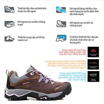 Giày leo núi cổ thấp Clorts Trekking Shoes TKL-006A