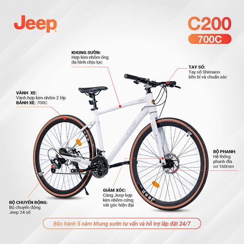 Xe đạp đường phố JEEP City Touring Bike C200