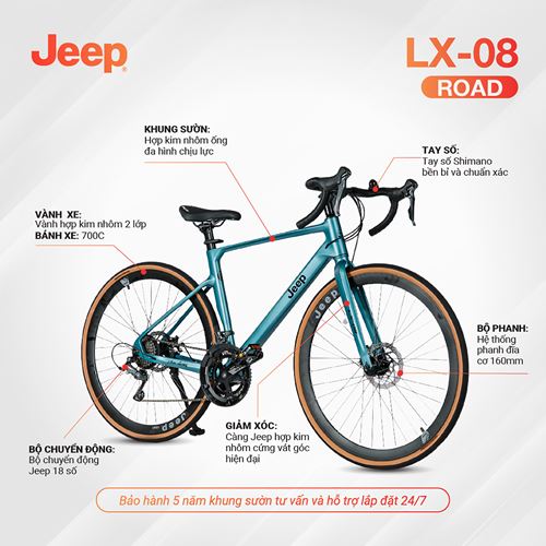 Xe đạp đường trường JEEP Road Bike LX-08 Road