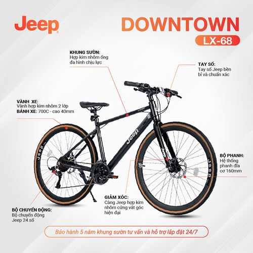 Xe đạp đường phố JEEP City Touring Bike Downtown LX-68