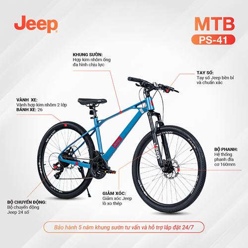 Xe đạp địa hình JEEP Mountain Bike MTP PS-41