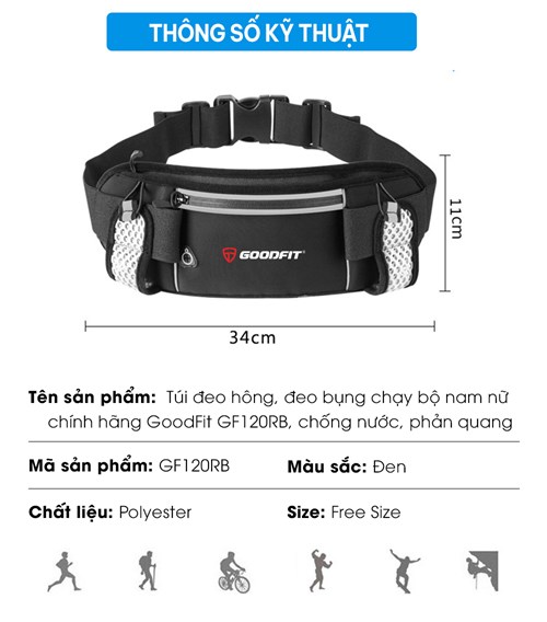 Đai nước chạy bộ Goodfit GF120RB